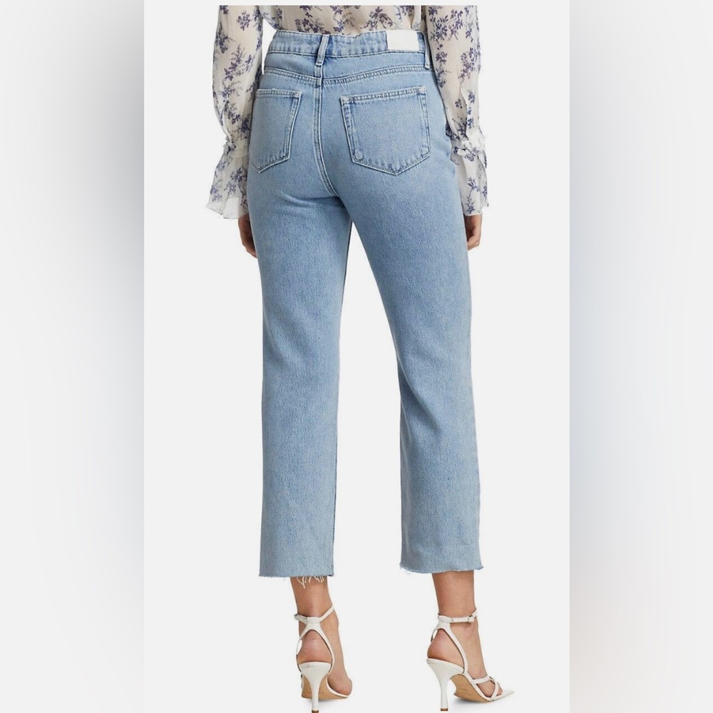 PAIGE Novella straight with raw hem jeans